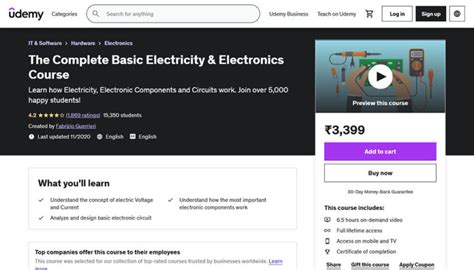 udemy electronics course|Basic Electronics .